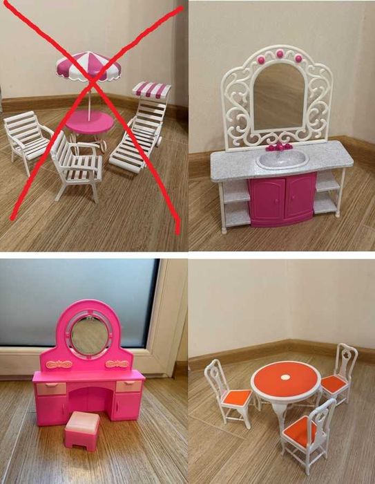 Меблі іграшкові для ляльки Barbie