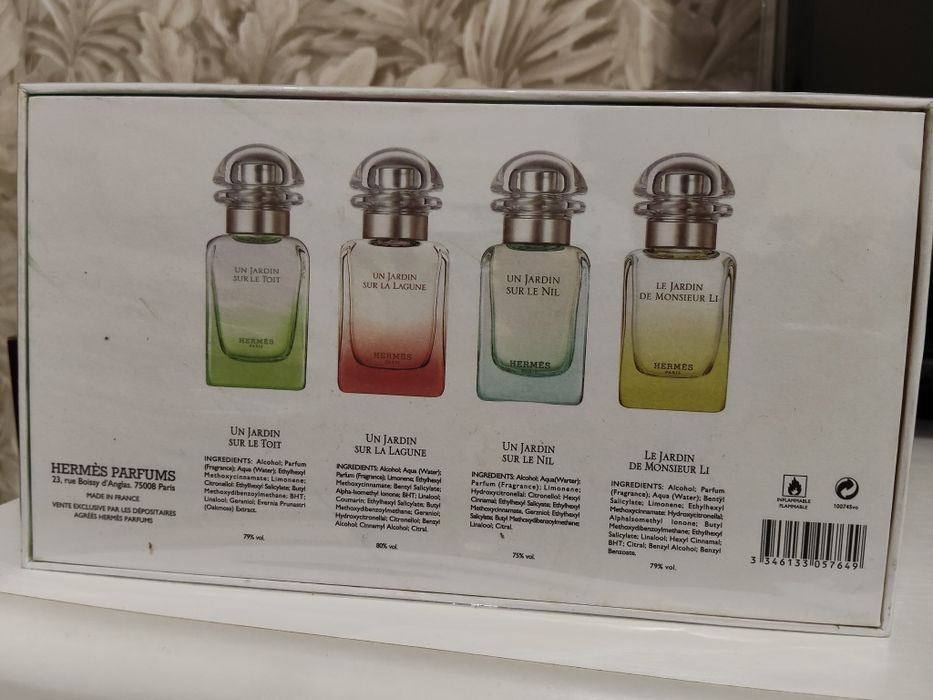 Подарунковий набір парфумів Hermes Jardins 4×30 мл