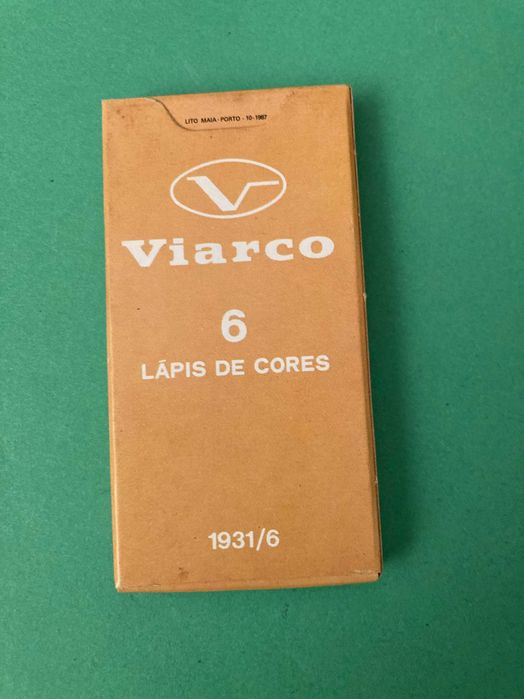 Caixa 6 Lápis de Cor da Viarco Anos 70/80