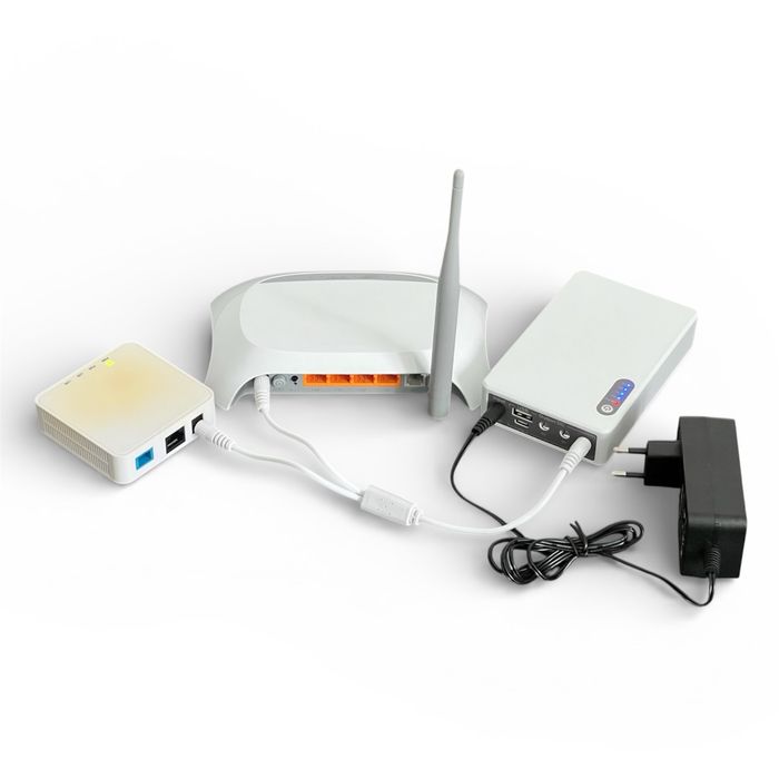 Безперебійник для роутер ДБЖ mini ups WGP NEP 10400mAh з блоком живлен