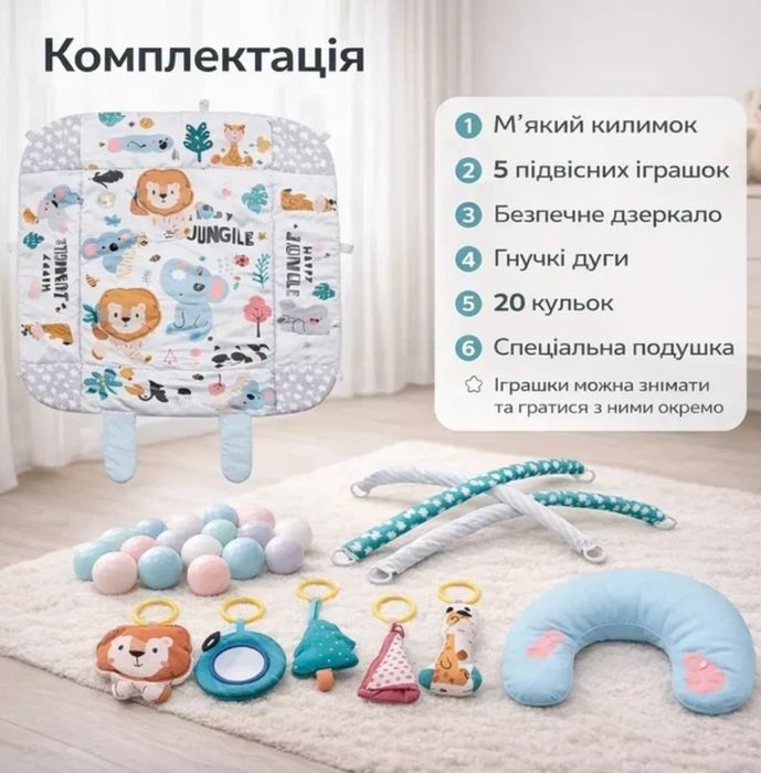 Дитячий розвиваючий килимок