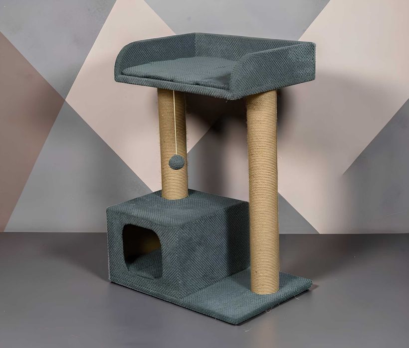 Домик когтеточка лежанка Игровой комплекс для кота дряпка
