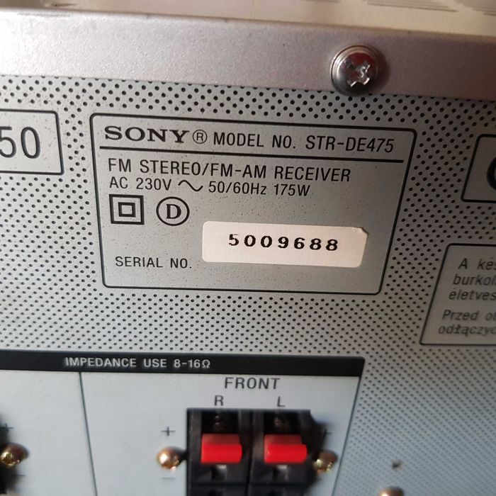 Sony Amplifier (with Remote Control)64751898741890122