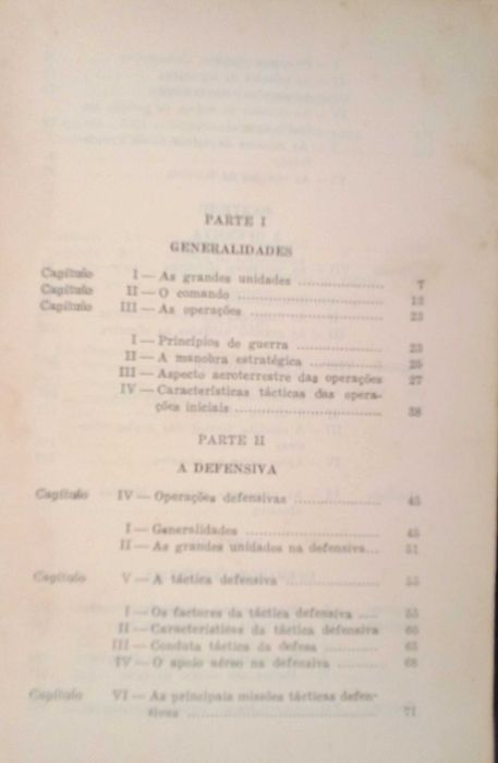 Instruções para o emprego táctico das grandes unidades
