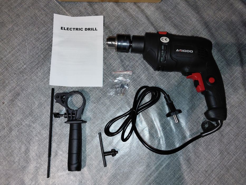 Berbequim de impacto elétrico 220V, 3000 RPM, mandril de 13 mm (Artigo Novo)