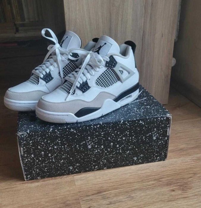 Jordan 4 biale meskie buty sportowe air jordan nowe oryginalne 36-46