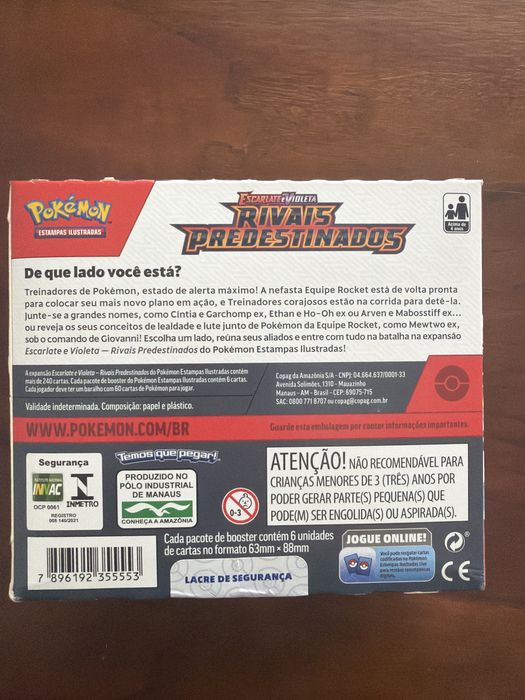 Booster Box Pokemon TCG Rivais Predestinados