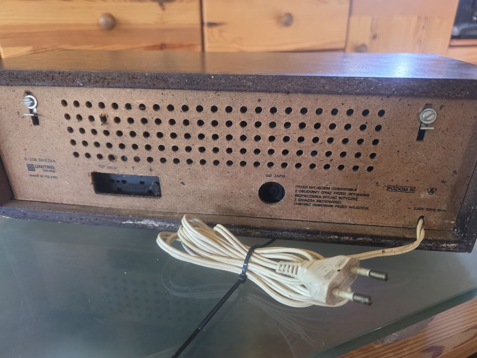 Radio Unitra Diora R-206 Śnieżka PRL  sprawne