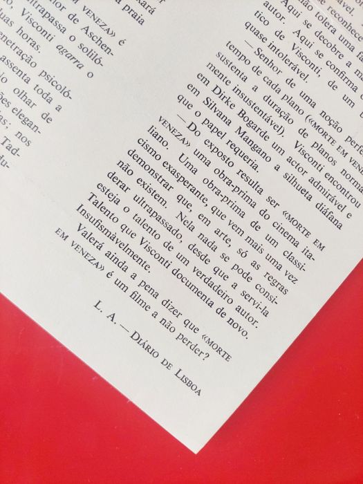 Morte em Veneza / Lauro António