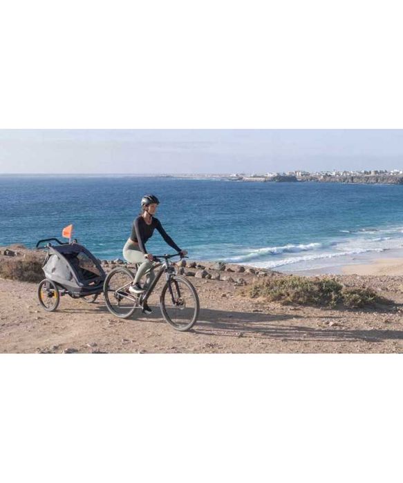 Przyczepka rowerowa dla dzieci 2w1 wózek spacerowy składana lionelo