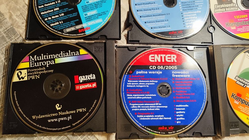 Gry i programy Enter i Komputer Świat 6 sztuk