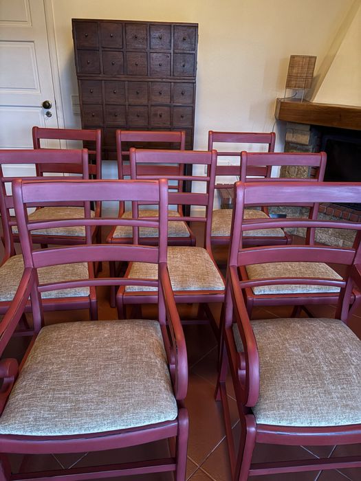 Conjunto de 8 cadeiras mesa sala de jantar