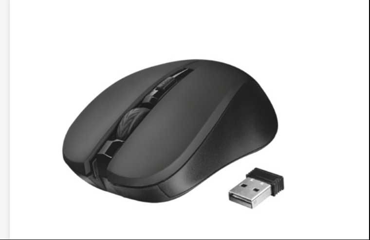 Rato TRUST Mydo Wireless - Regular - 1800 dpi - Preto
