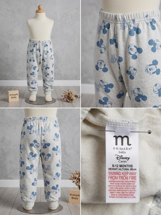 Дитячі штанці джогери Primark Disney Міккі Маус (9-12 міс, 80 см)