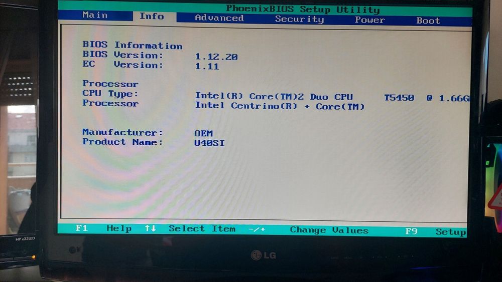 Intel Core 2 Duo - Portátil para peças ou para ligação a monitor