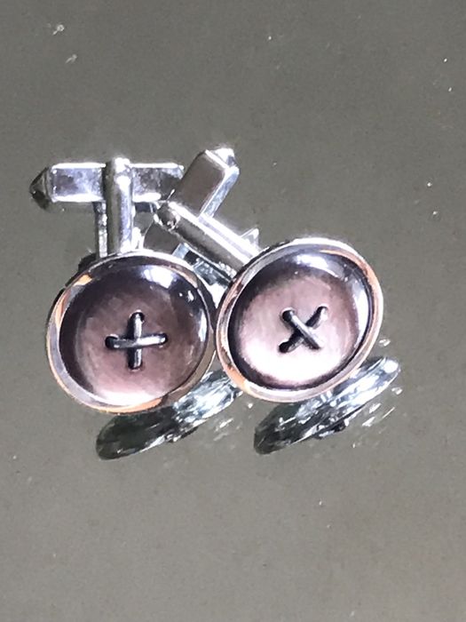 Запонки SWANK. Серебро 925. Эмаль