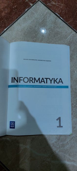 Informatyka podręcznik liceum i technikum 1