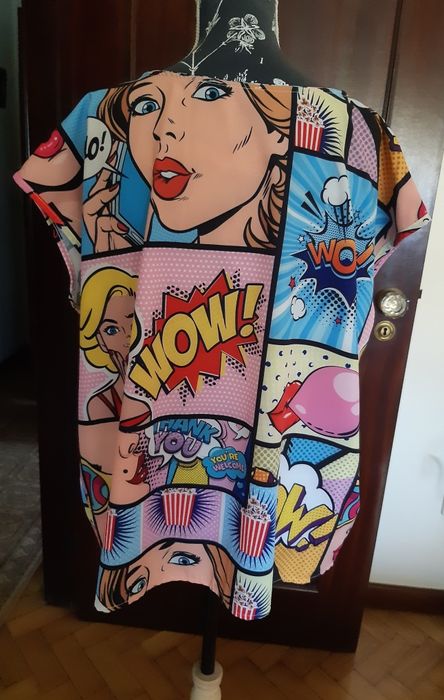 Blusa padrão Pop Art