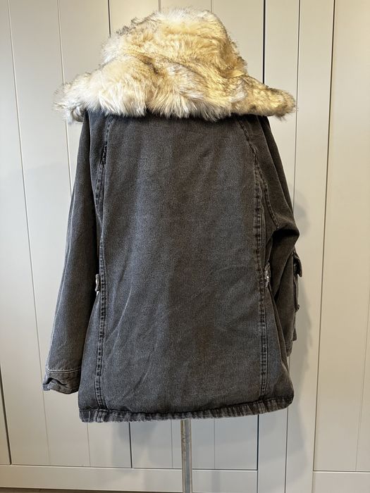 Kurtka jeansowa zimowa Oversize 2w1 wiosenna