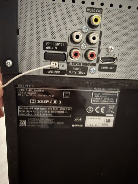 Sony MHC-V21D głośnik imprezowy Głośnik Bluetooth BOOMBOX