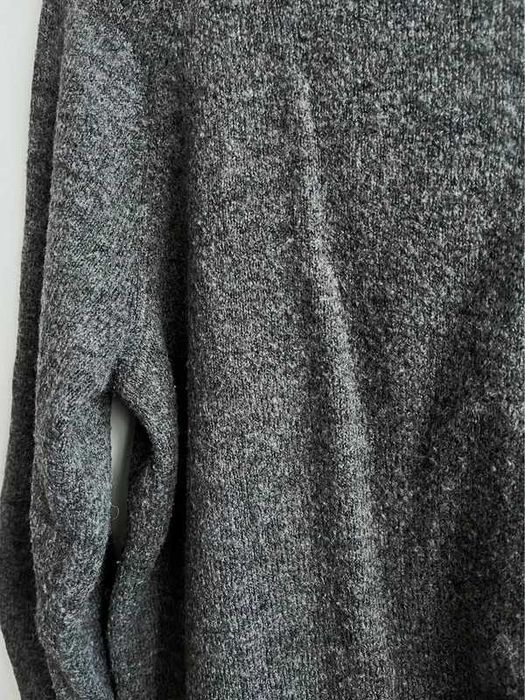 H&M XS 34 długi szary golf melanż