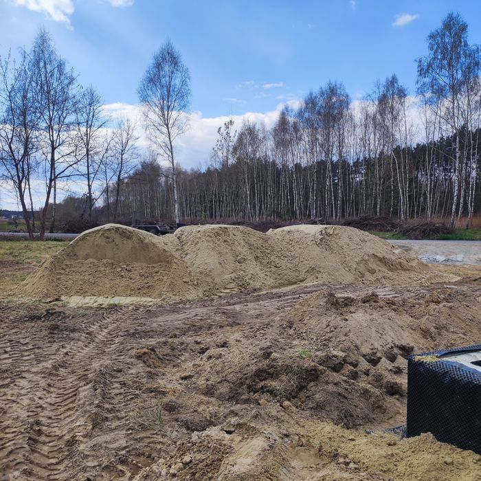Piasek kopany, płuczka ,pospółka,  kamień  ,kruszywa różnej granulacji .