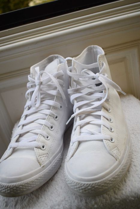 кожаные кеды кроссовки туфли хайтопы Конверс Converse р.44 28.5 см