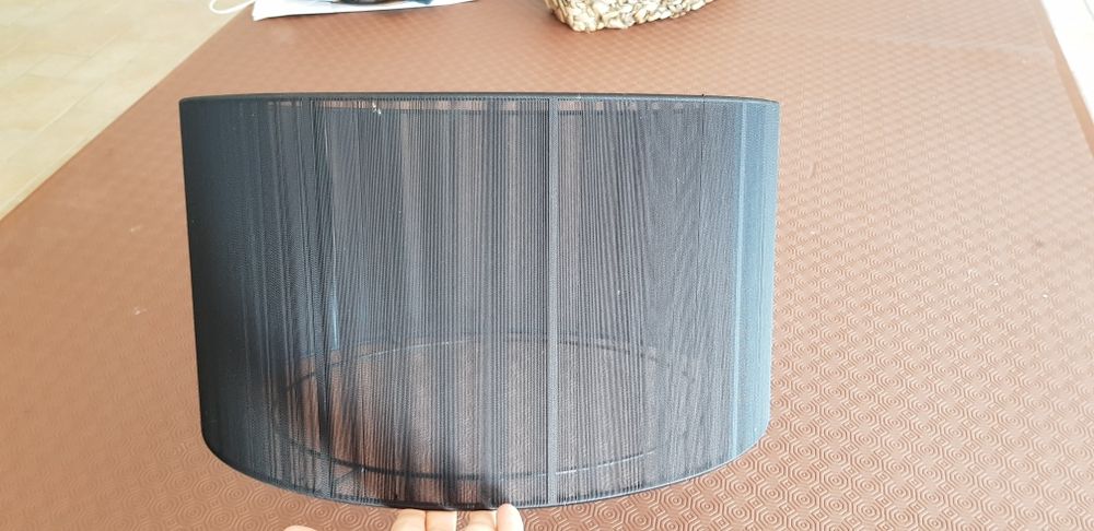 Candeeiro teto preto moderno