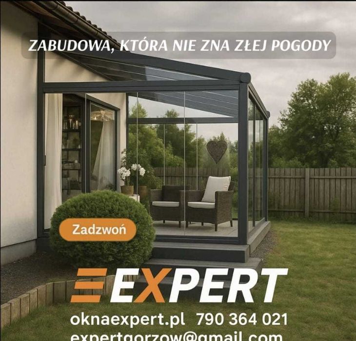 Zabudowa Tarasu , ogród zimowy , pergola , zadaszenie , ogród szklany
