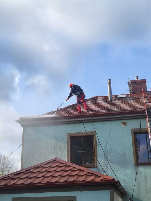 Mycie dachów i elewacji — 500 bar + gorąca woda | Wycena 0 zł