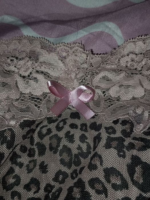 Майка у2k, леопард з кружевом