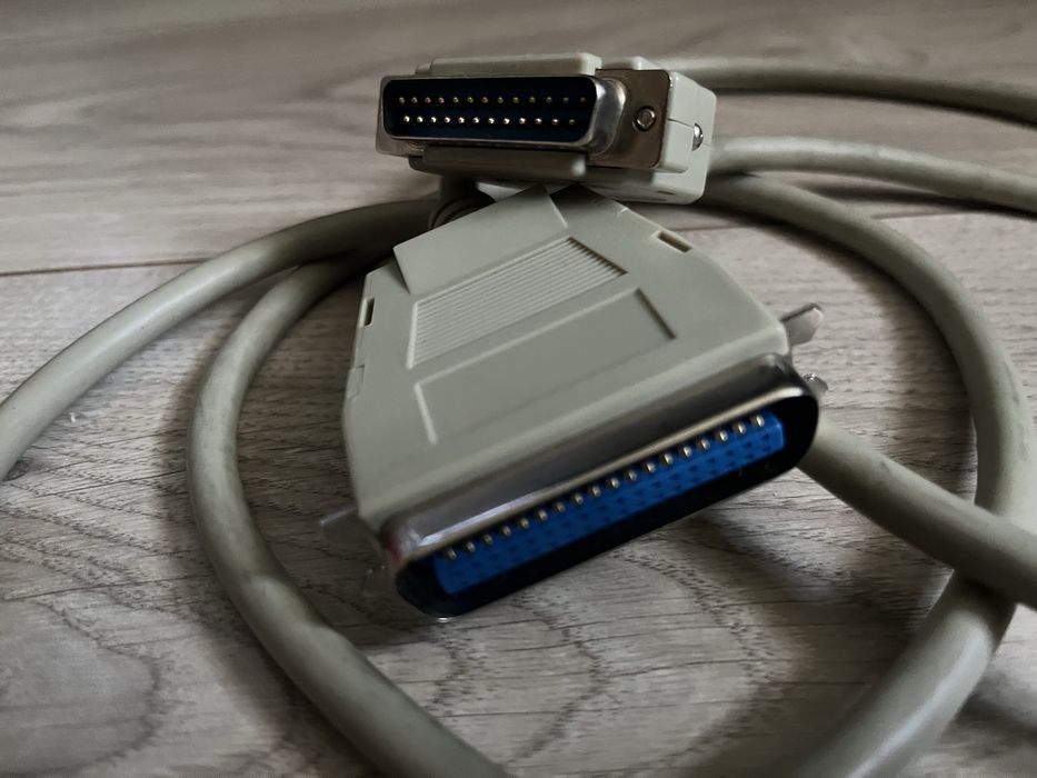 Stary kabel LPT do drukarki komputer