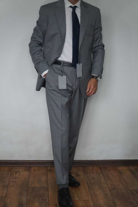 Vistula garnitur rozmiar 62/3XL 188/124/114 grafit 100% wełna Marlane Slim Tailored