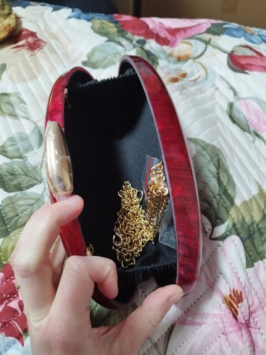 Torebka damska elegancka czerwona