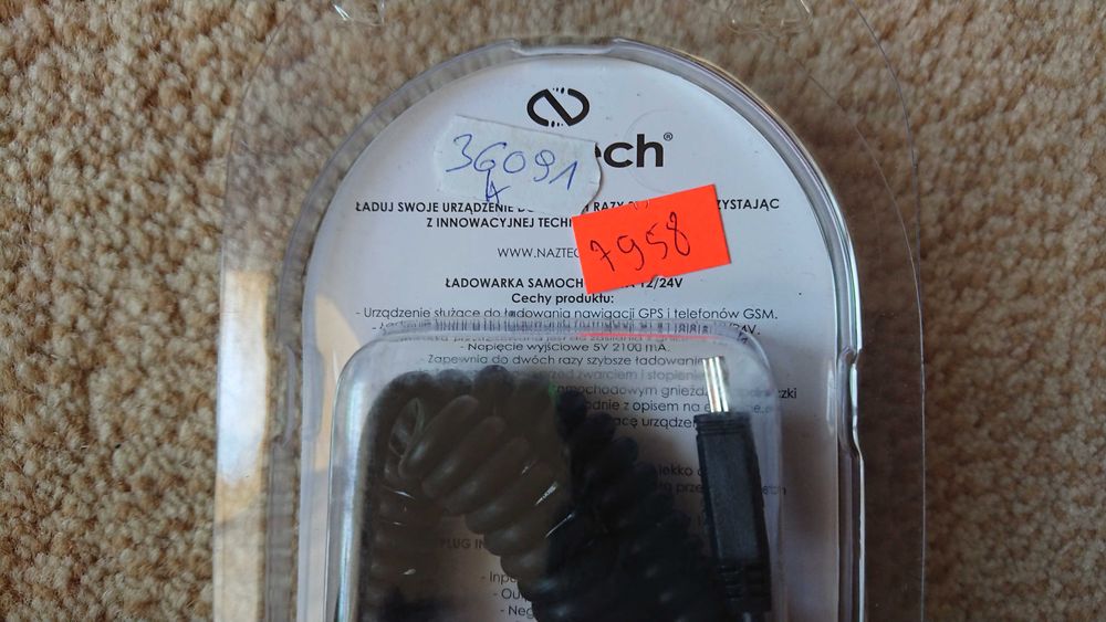 Ładowarka Naztech Phantom Navi Mini USB 2A