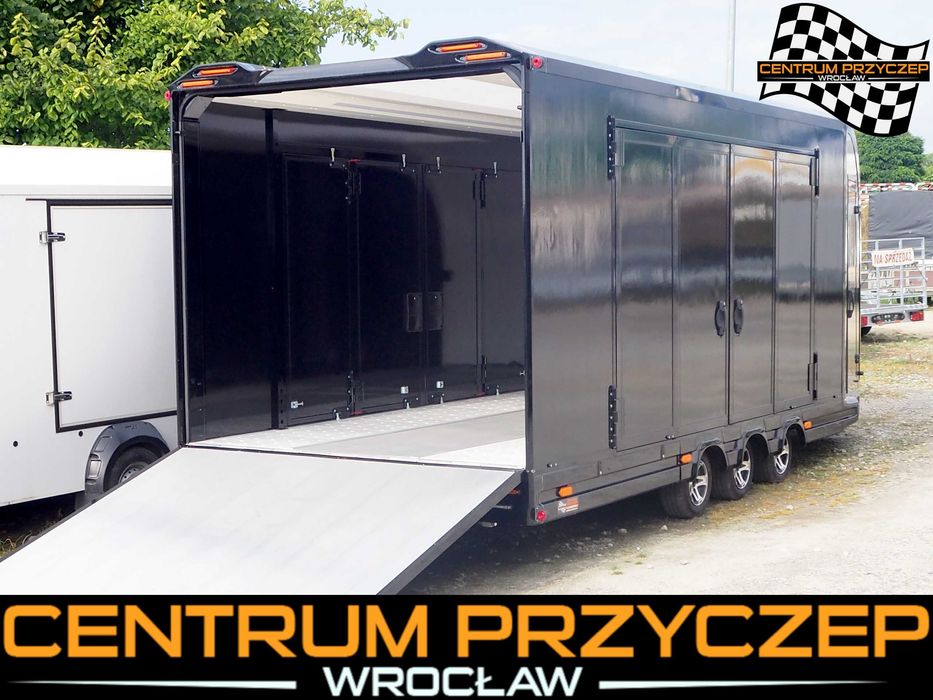 Car & Race Transporter Zamykana laweta samochodowa PREMIUM AP60 / DMC 3500 kg / 3-osiowa