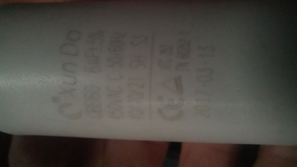 Condensador Xun Do CBB60 6uF 450VAC 40/70/21