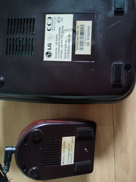 телефон база трубка\2 зарядки\Корея\LG GT 9540A в коробке стационарный