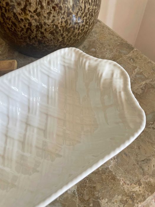 Patera cerâmica branca