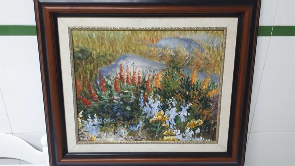 Quadro com motivo floral64584341938690120