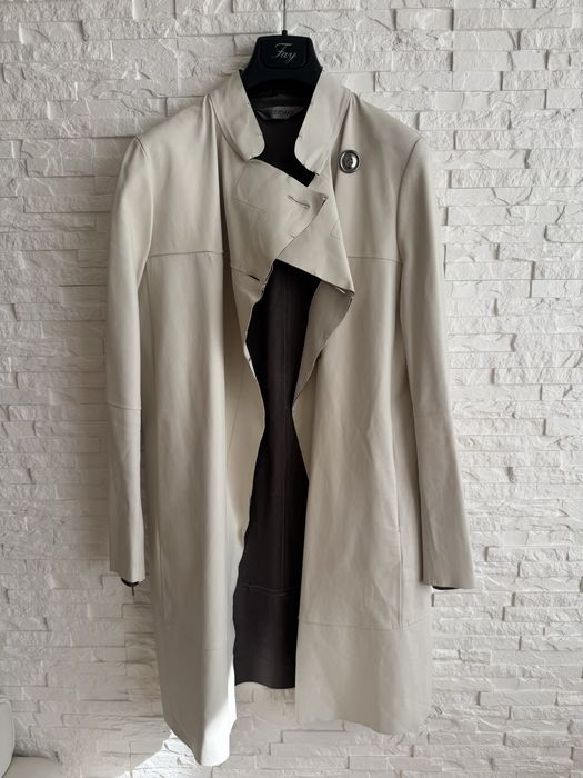 Max mara пальто шкіра