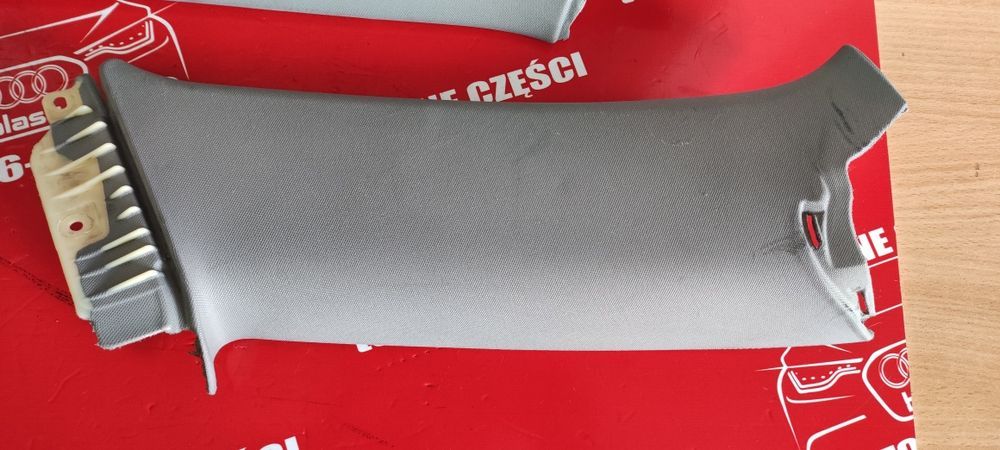 Audi A4 B6 2.5 Kombi 01r Tapicerka Słupków Jasno Szary