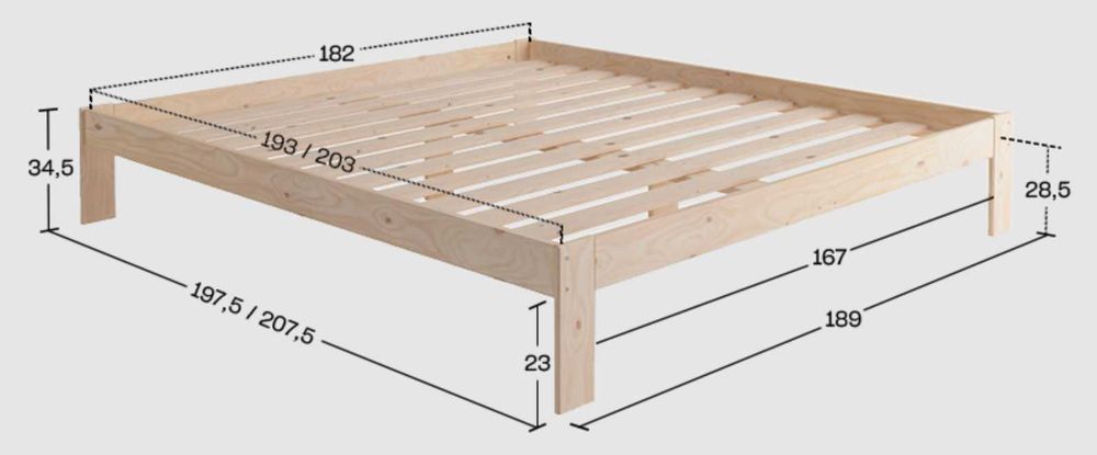Cama de casal 180x200 - BASO - Lufe - Quase de graça!!!