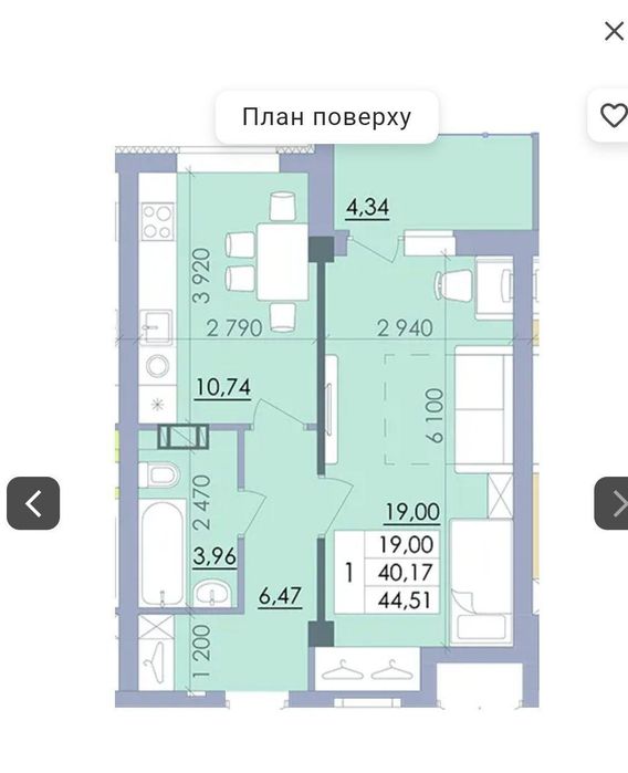 Продам квартиру 1-к., Башкірцевої вул., ЖК Пелюстковий