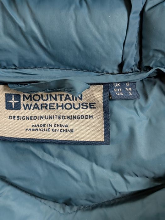 Mountain warehouse kurtka puchowa damska 34, używana