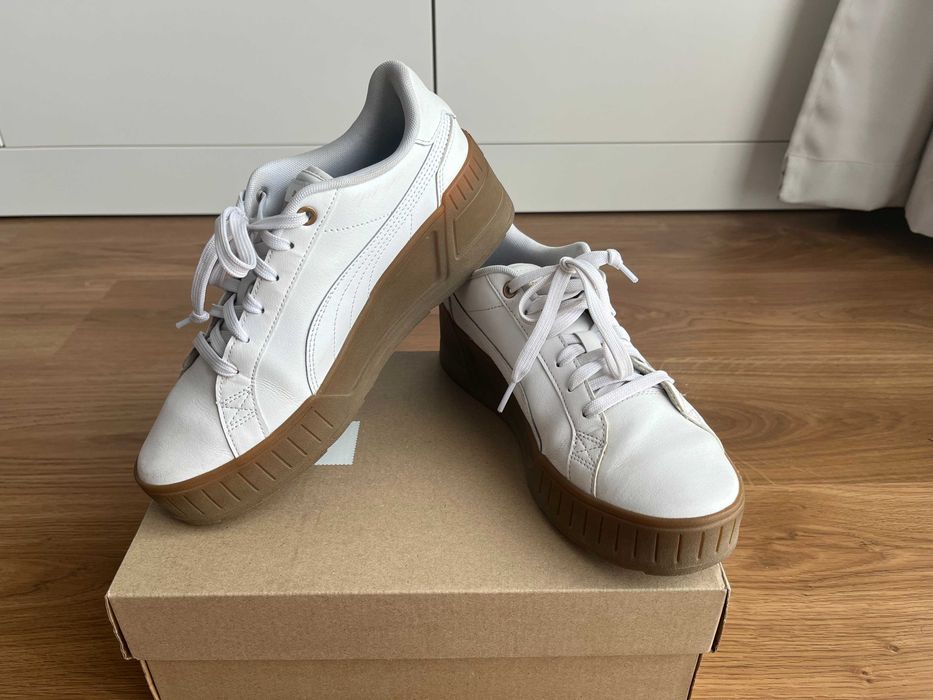 Buty Puma r. 39 białe na gumowej platformie