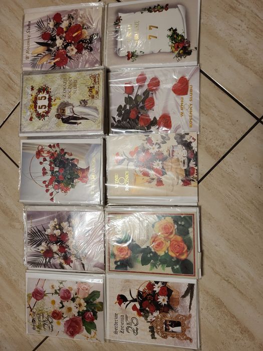 Kartki na rocznice slubu duzo