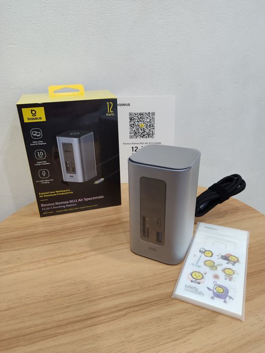 Док станція Baseus nomos nu1 air spacemate 12-in-1 hub хаб