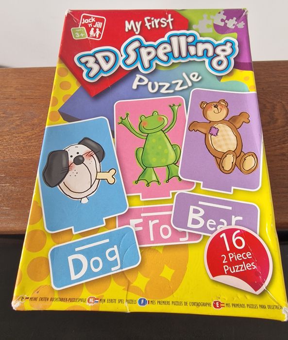 3D Spelling puzzle do nauki słówek 16 par  angielski nauka