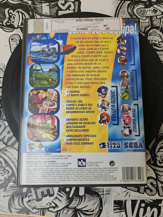 Sonic Heroes - PC (Complete, 2 Discs)